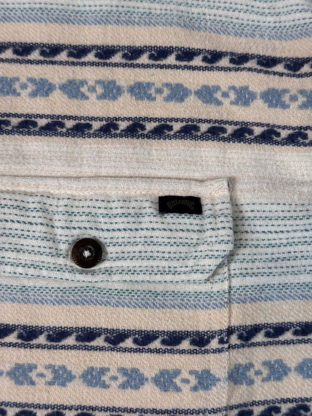Billabong Men’s XXL Striped Heavyweight Offshore Jacquard Flannel Shirt - Picture 8 of 9